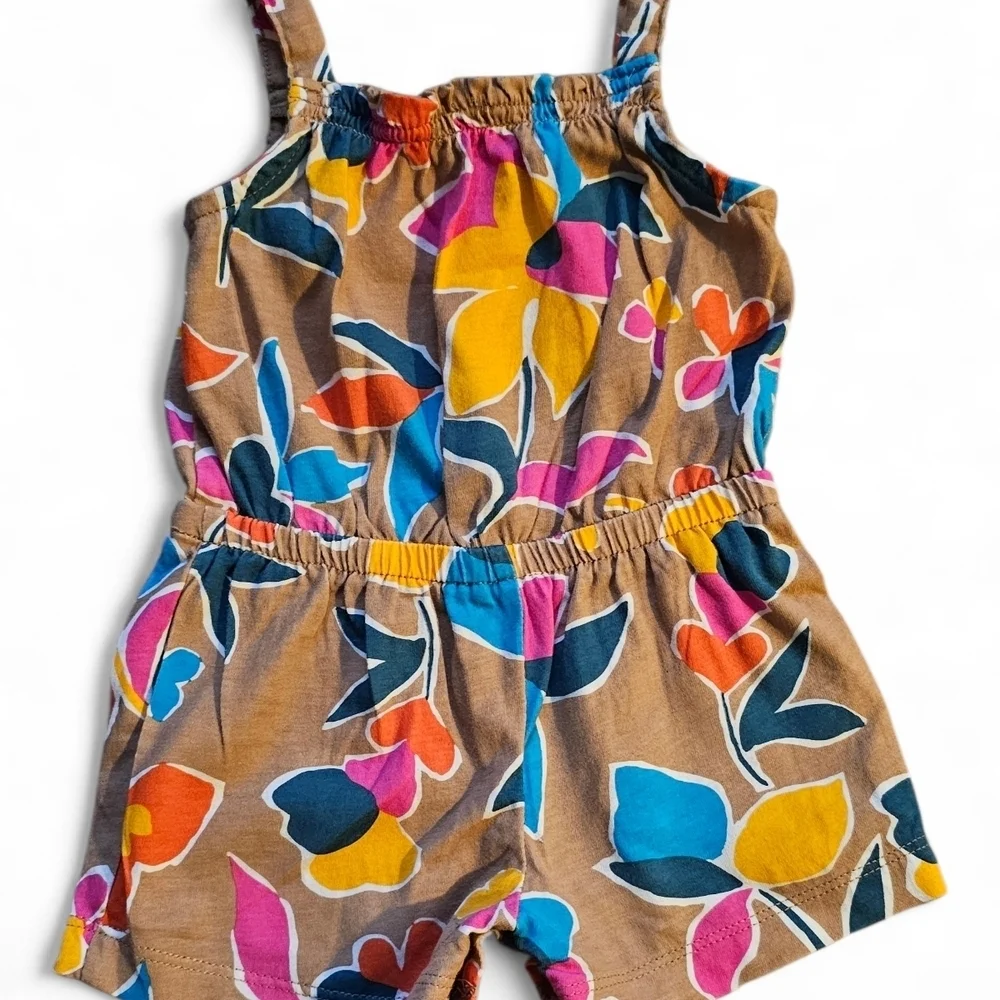 Carter’s Tropical Floral Baby Girl Romper Size 3M